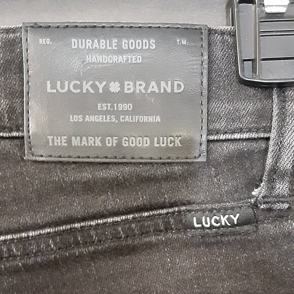 Lucky Brand Black Denim Mid Rise Ava Skinny Size 8/29 A Ankle Stretch Zip Fly - Picture 3 of 12